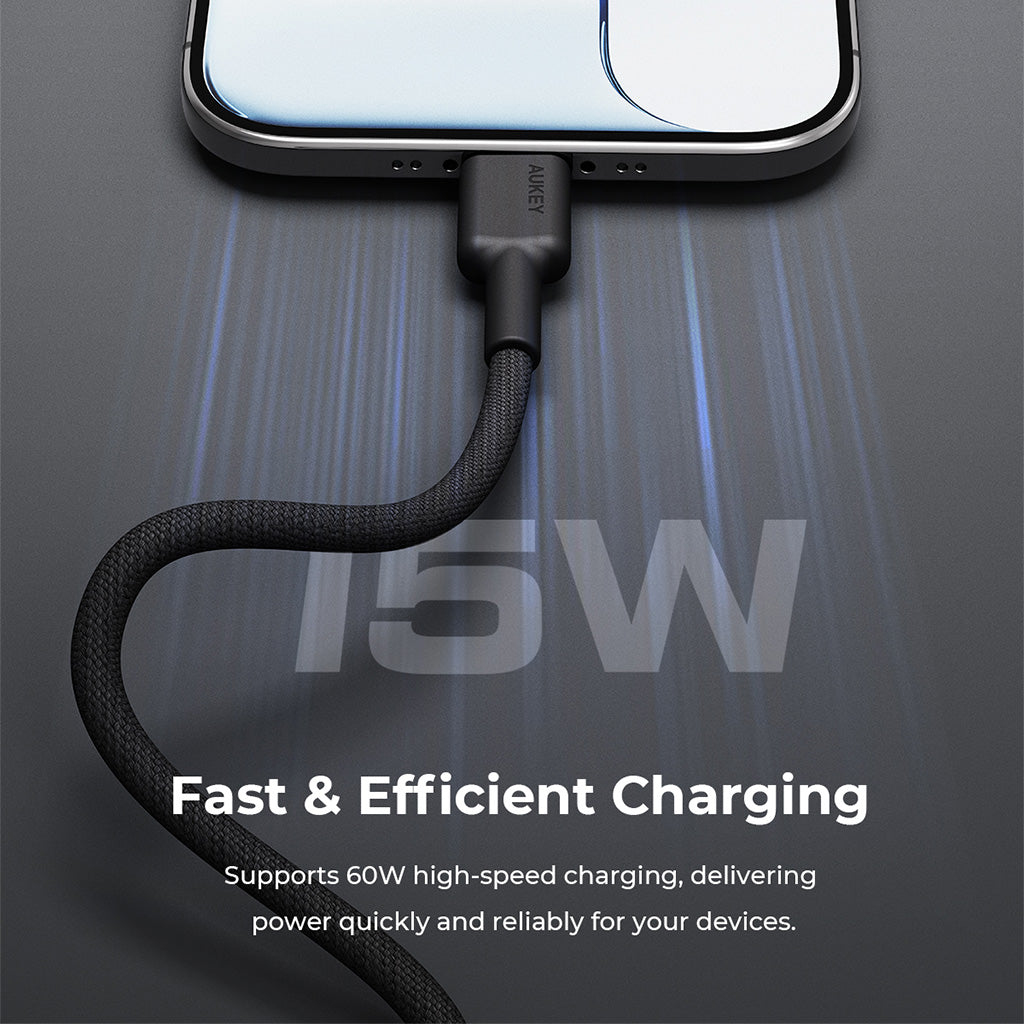 CB-DAC05 Impulse DTY Braided AC USB-A to USB-C Cable 0.9m