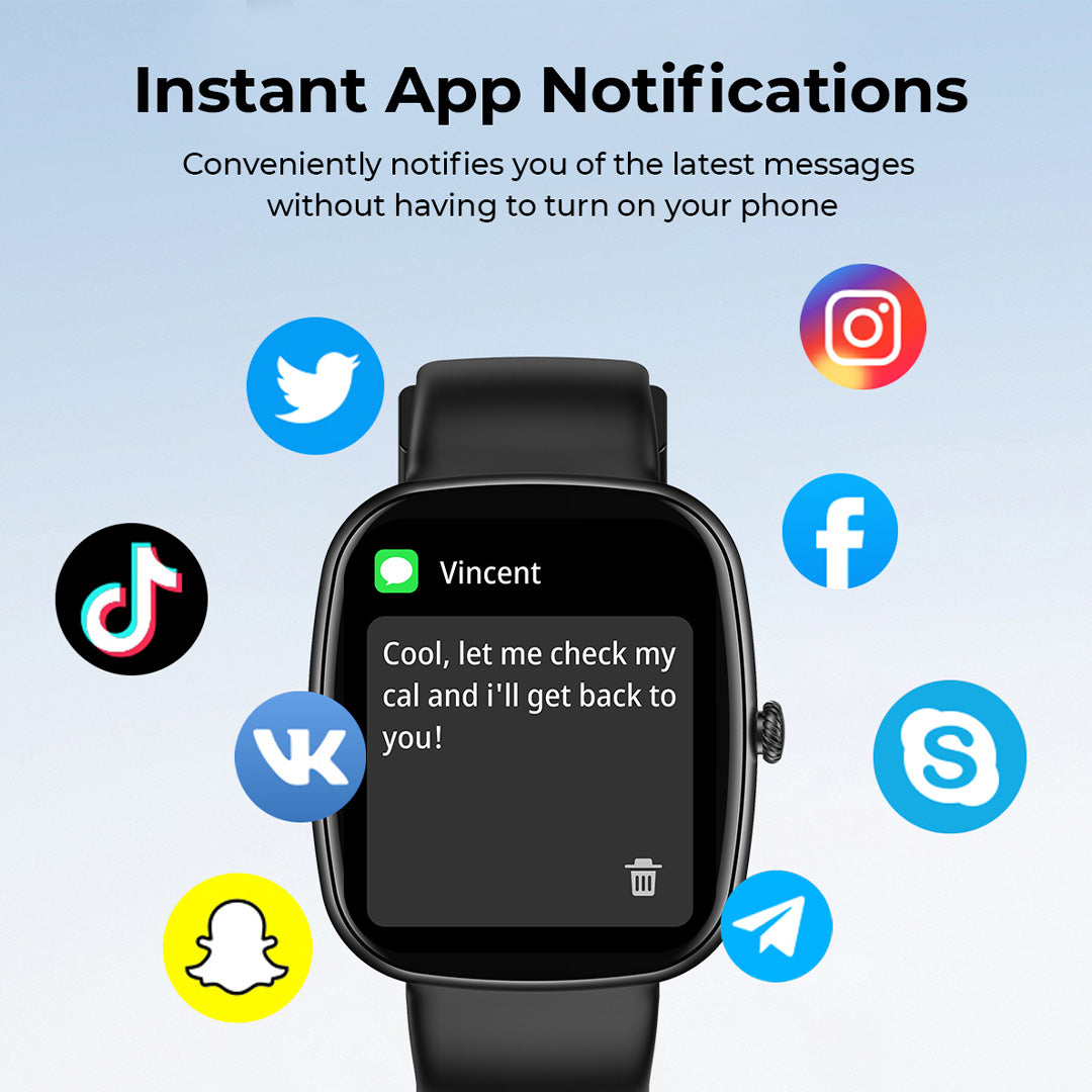 SW-2S 1.83 inch SmartWatch with built in Artificial Intelligence (AI)