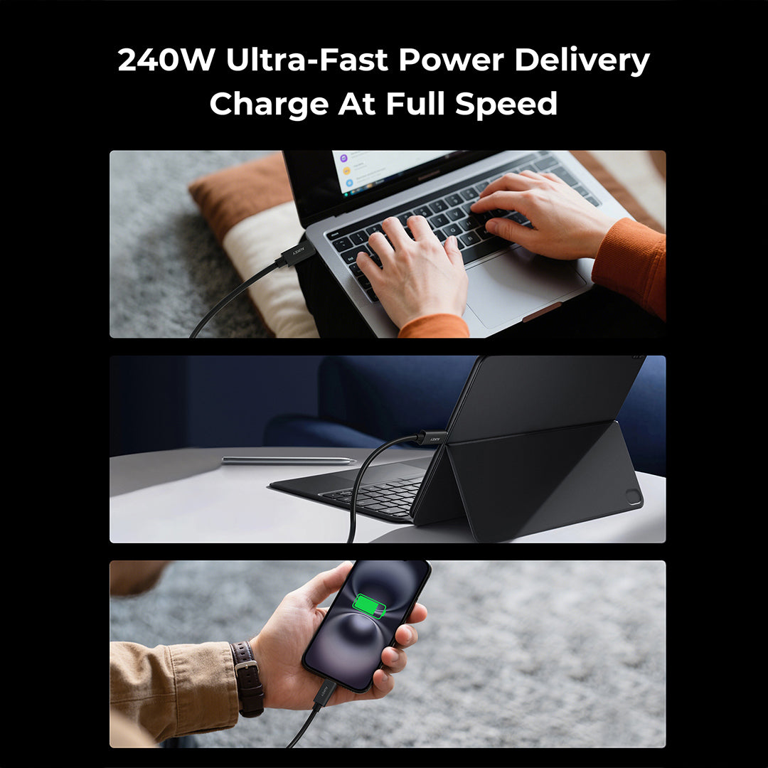 CB-DCC402 Circlet Mix 80G USB4 V2.0 80Gbps USB-C to USB-C Cable