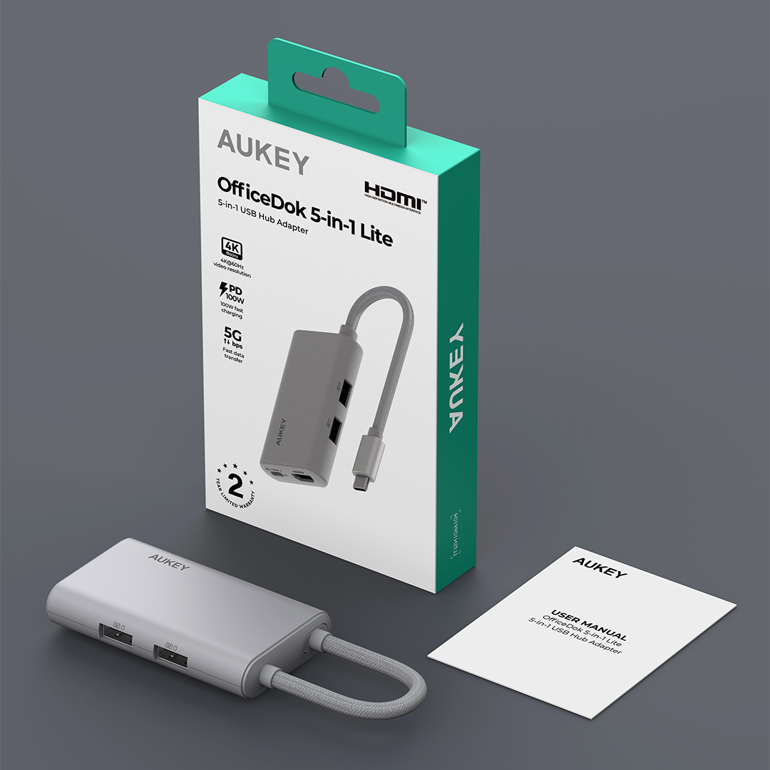 UH-CUH06 OfficeDok 5-in-1 Lite USB Hub Adapter