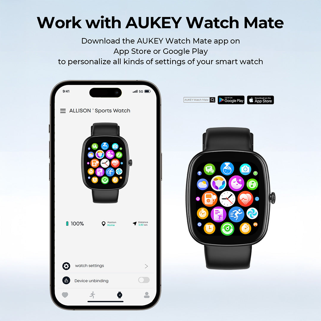 SW-2S 1.83 inch SmartWatch with built in Artificial Intelligence (AI)