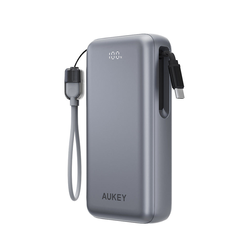 PB-Y94 Swivel Det PD 65W 20k mAh Fast Charging Power Bank with Detachable Cable - CCC Certification
