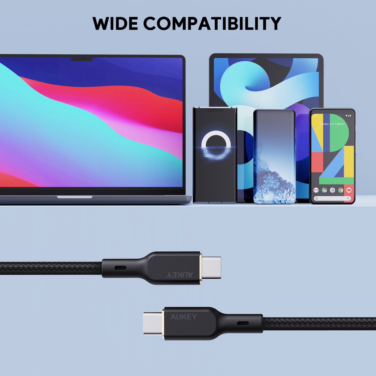 CB-KCC101 Circlet Blink 100W Aramid Fiber Core USB C to USB C Cable PD Cable