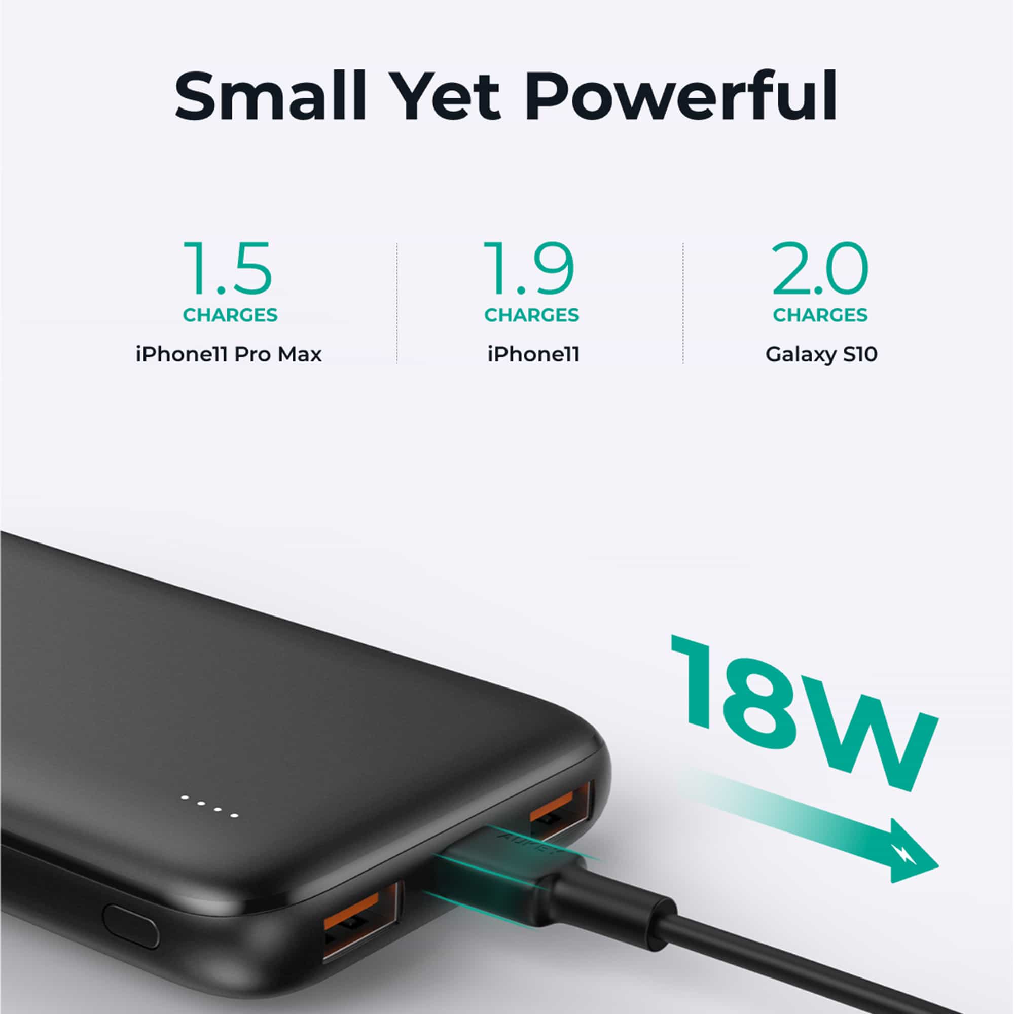 PB-N73S 18W PD 10000mAh Power Deliver USB C Power Bank