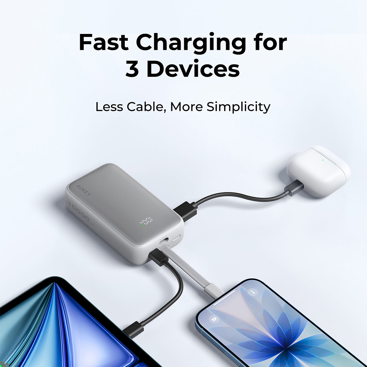 PB-Y61 10000mAh 30W USB C PD Power Bank - CCC Certification