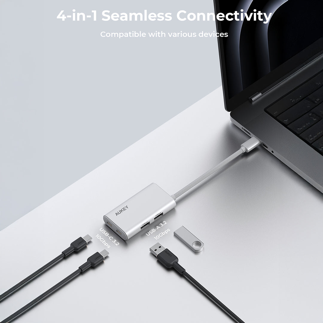 UH-CA01 OfficeDok 4-in-1 | 10G USB-C Hub