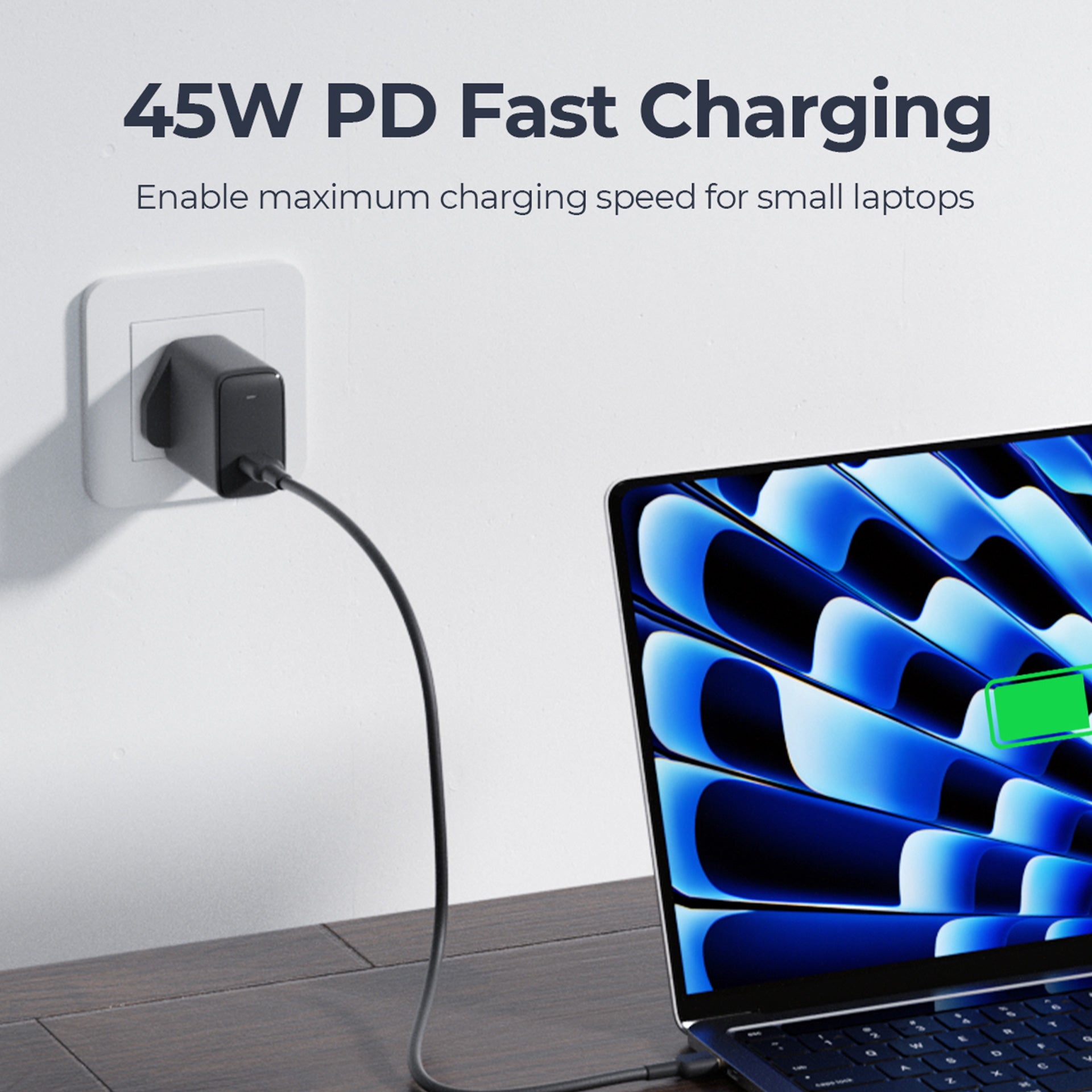 PA-F4 Swift 45W PD Wall Charger Adapter with GaN Power Tech