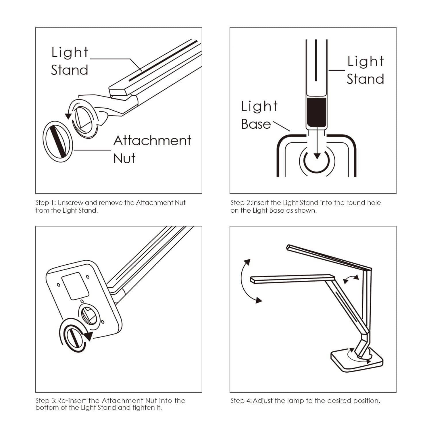 AUKEY LT-T1 Aglaia Dimmable LED 4 Modes Desk Lamp - Aukey Malaysia Official Store