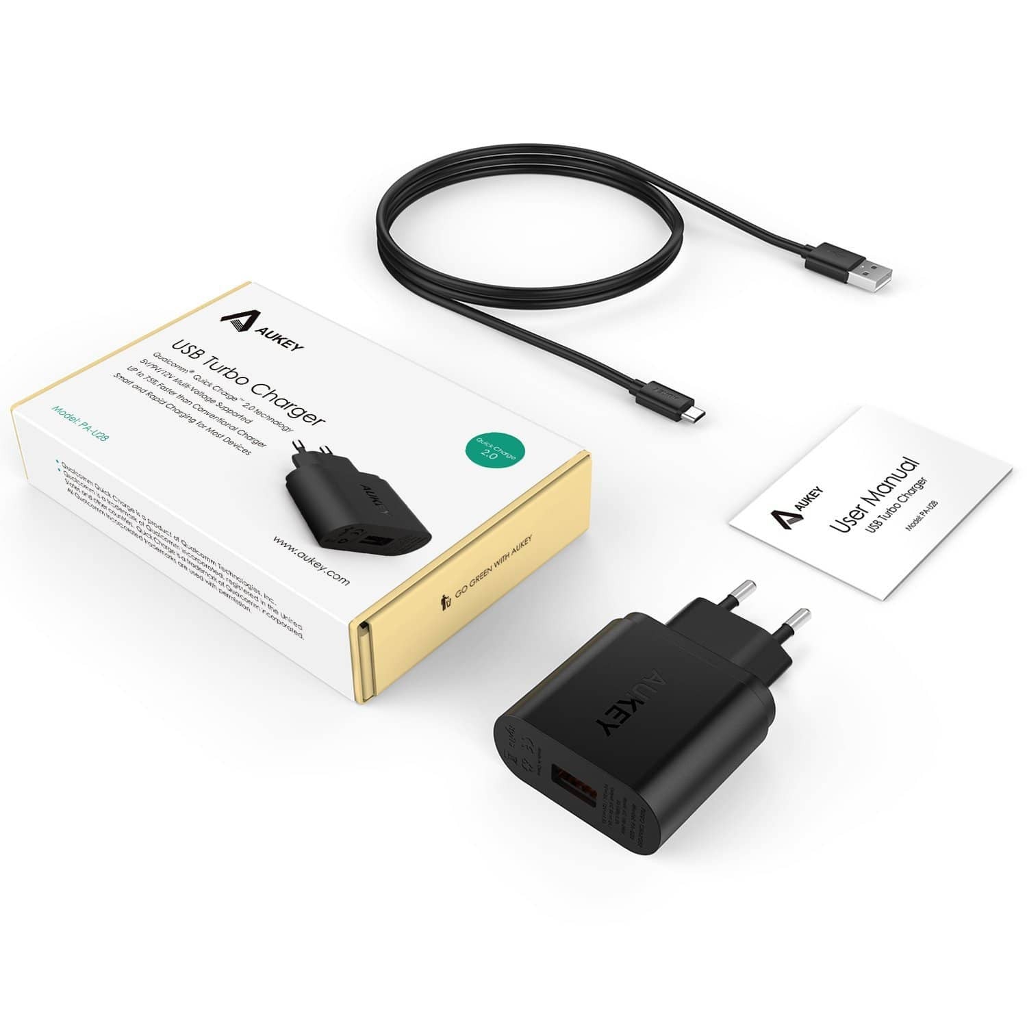 AUKEY PA-U28 Qualcomm Quick Charge 2.0 Charger - Aukey Malaysia Official Store