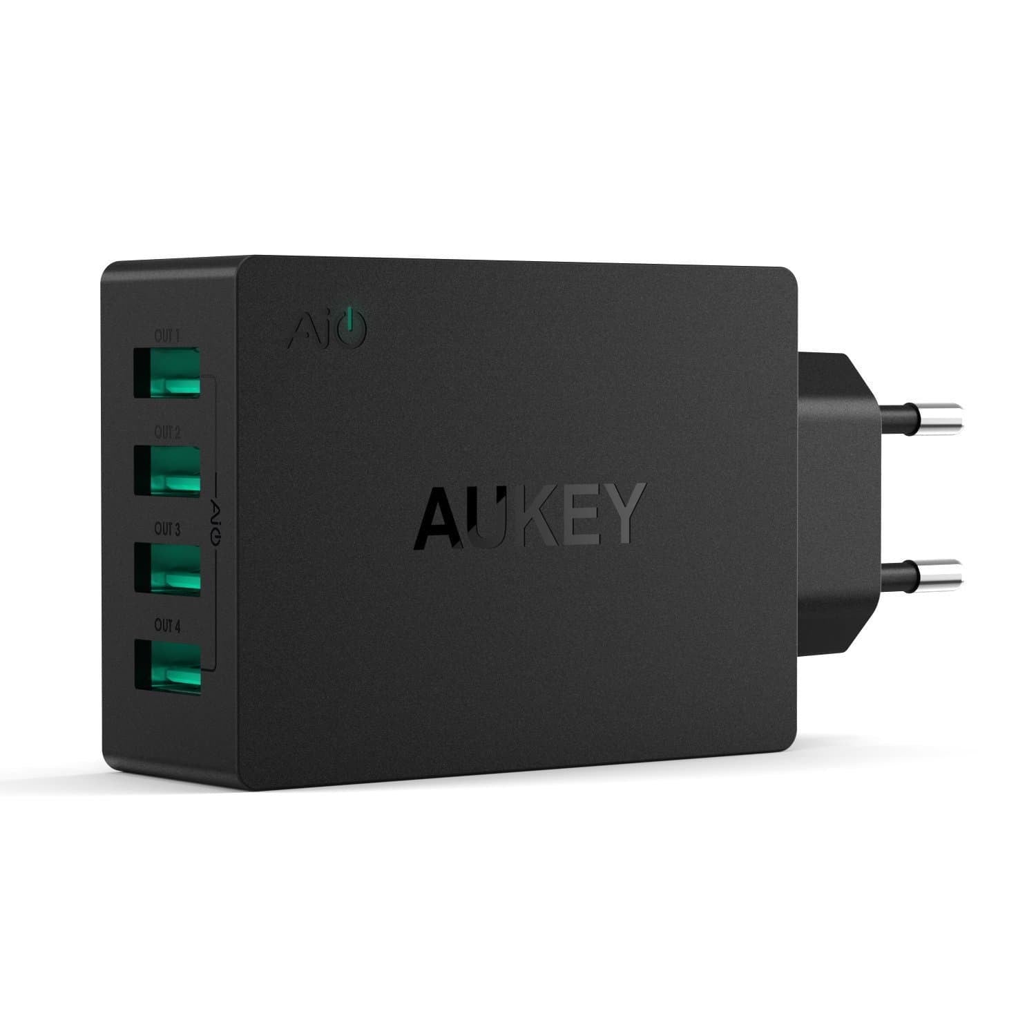 AUKEY PA-U36 40W 8A 4 USB Port AiPower Travel Charger - Aukey Malaysia Official Store