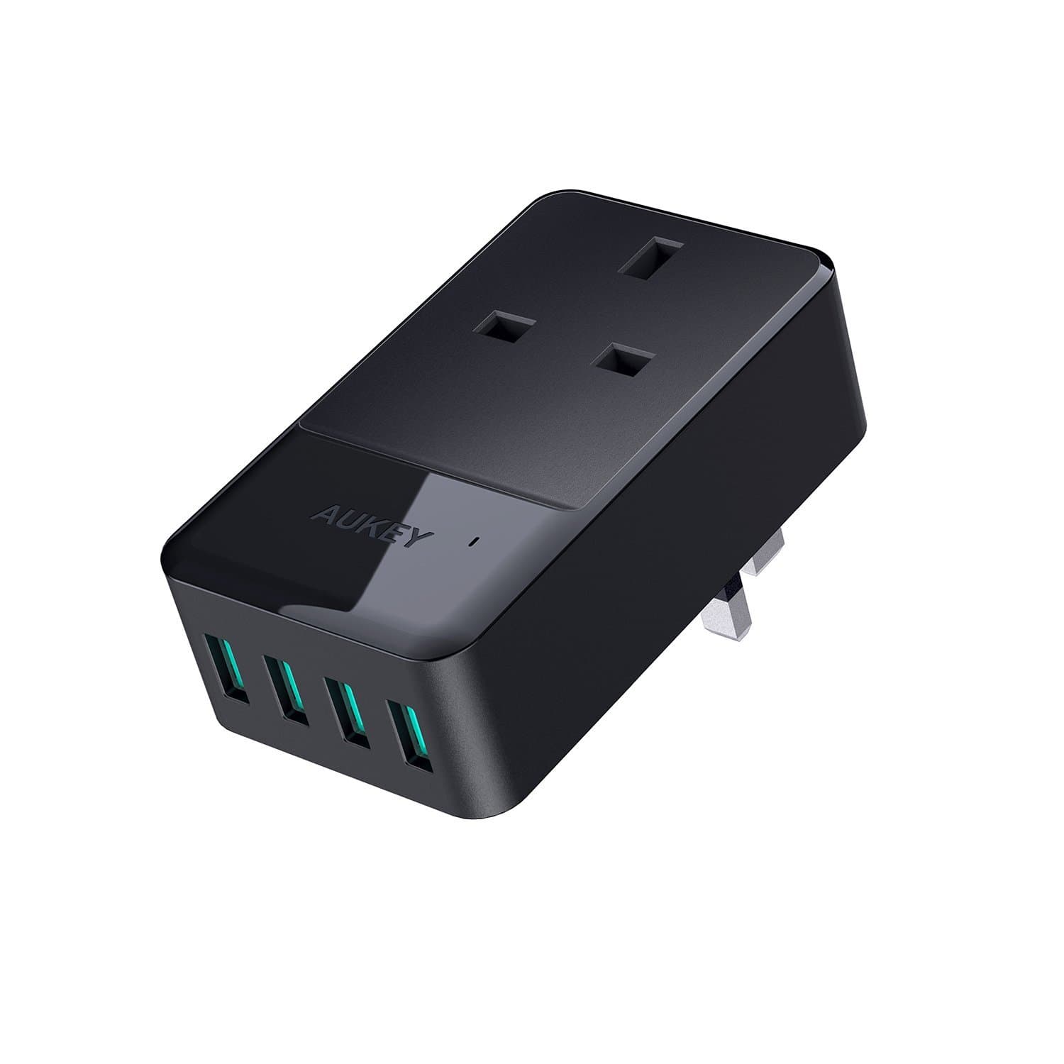 AUKEY PA-S11 PowerHub Mini 4 USB Port With 1 Socket Travel Charger - Aukey Malaysia Official Store