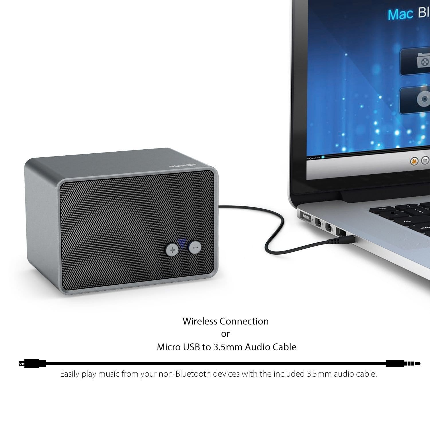 AUKEY SK-M28 Portable wireless Bluetooth mini Speaker with Stereo Sound - Aukey Malaysia Official Store