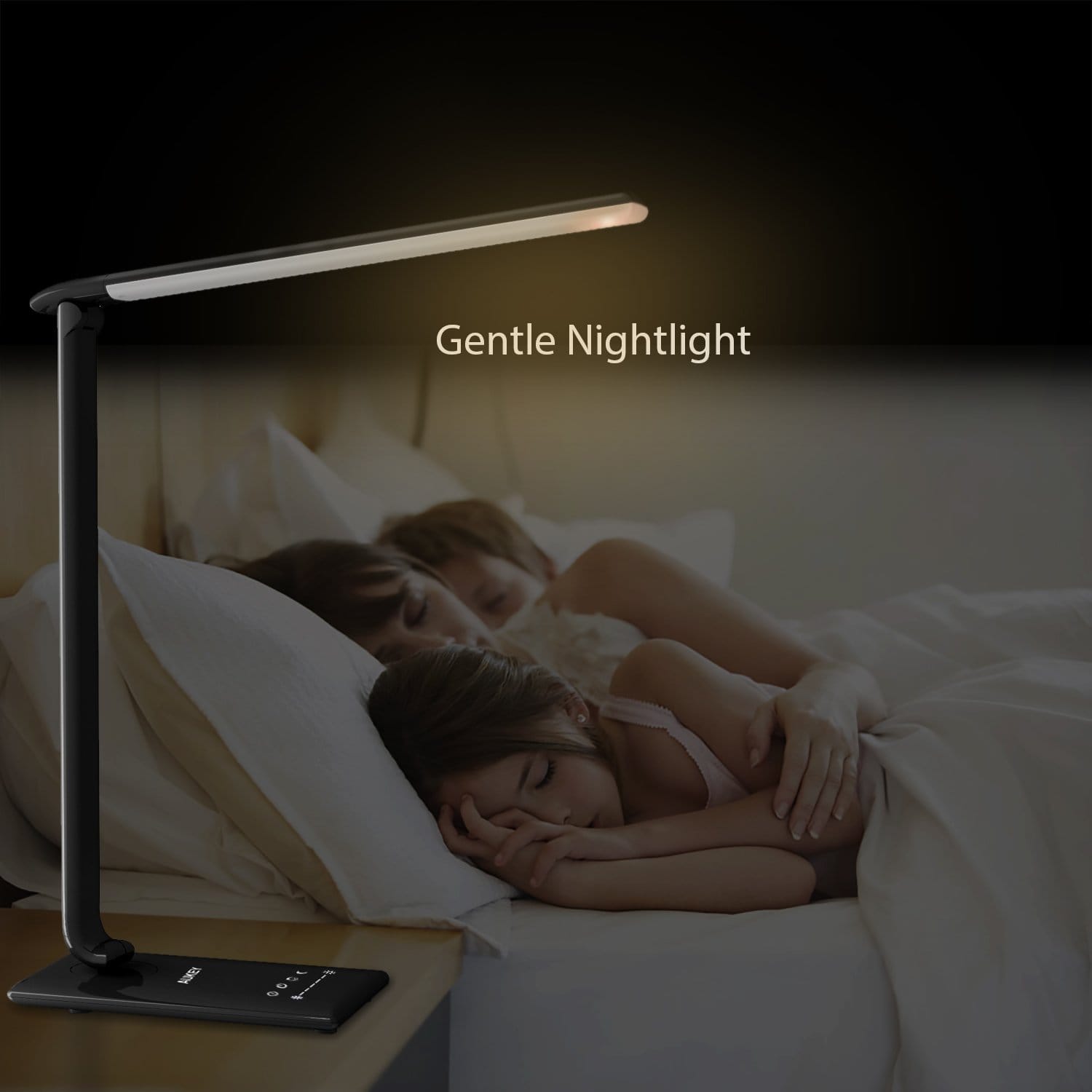 AUKEY LT-T10 Touch 12W 7 Level Dimmable LED Desk Lamp - Aukey Malaysia Official Store