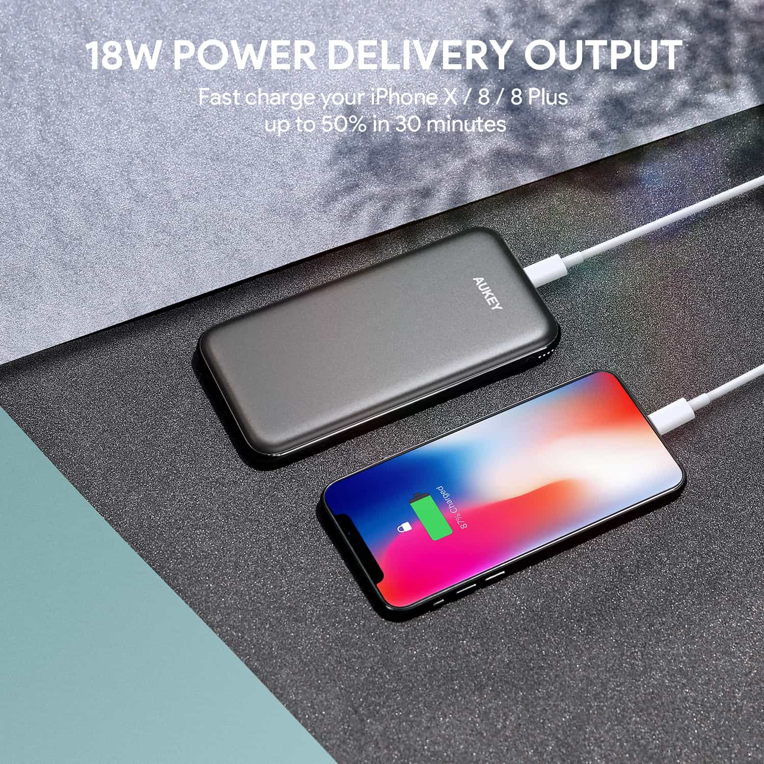 PB-Y13 10000mAh Power Delivery 2.0 USB C Power Bank With Quick Charge 3.0