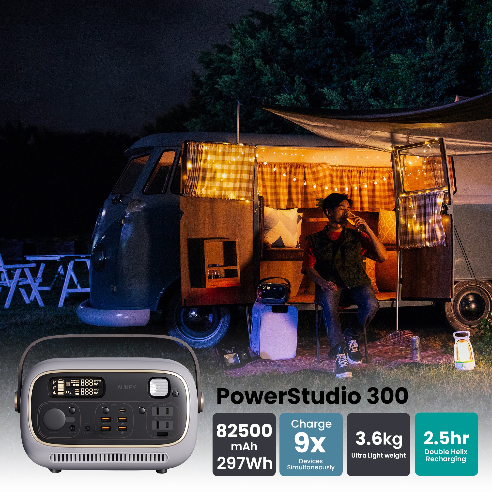 Aukey PS-RE03 PowerStudio 300 297Wh Power Station